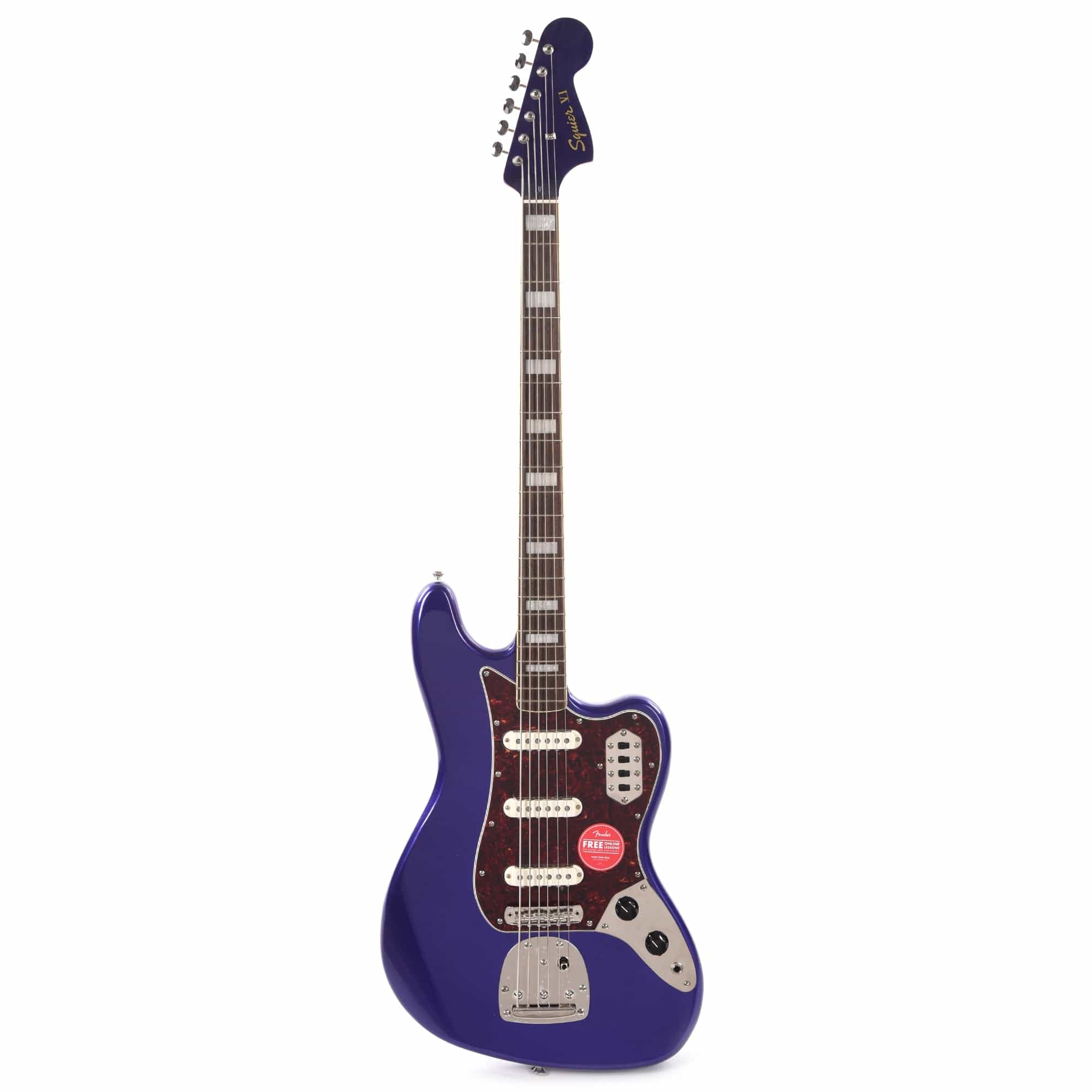 Squier Classic Vibe Bass VI Purple Metallic w/Matching Headcap Bass Guitars / 5-String or More