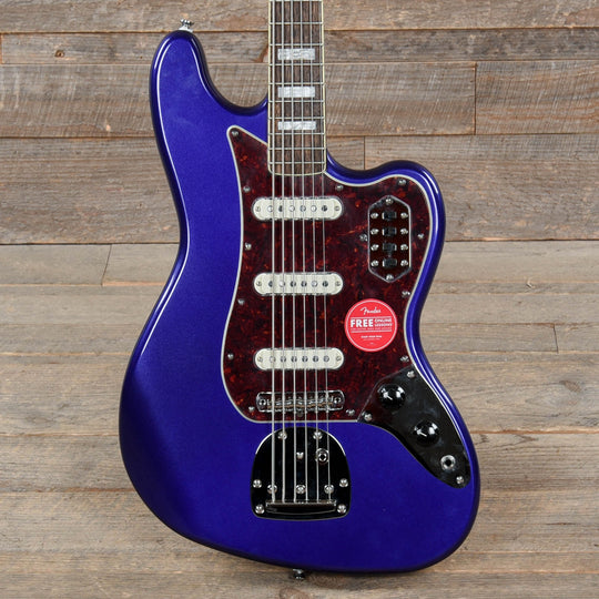 Squier Classic Vibe Bass VI Purple Metallic w/Matching Headcap Bass Guitars / 5-String or More