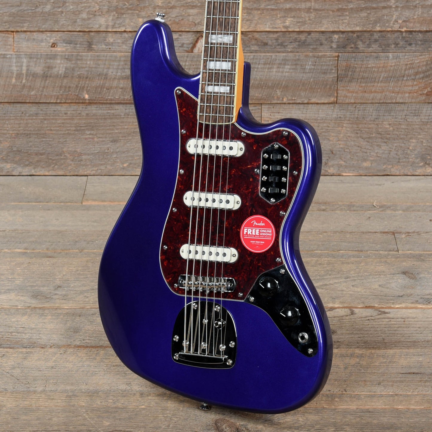 Squier Classic Vibe Bass VI Purple Metallic w/Matching Headcap Bass Guitars / 5-String or More