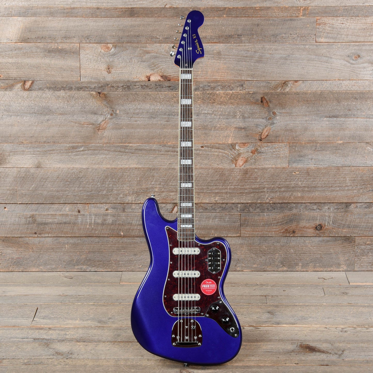 Squier Classic Vibe Bass VI Purple Metallic w/Matching Headcap Bass Guitars / 5-String or More