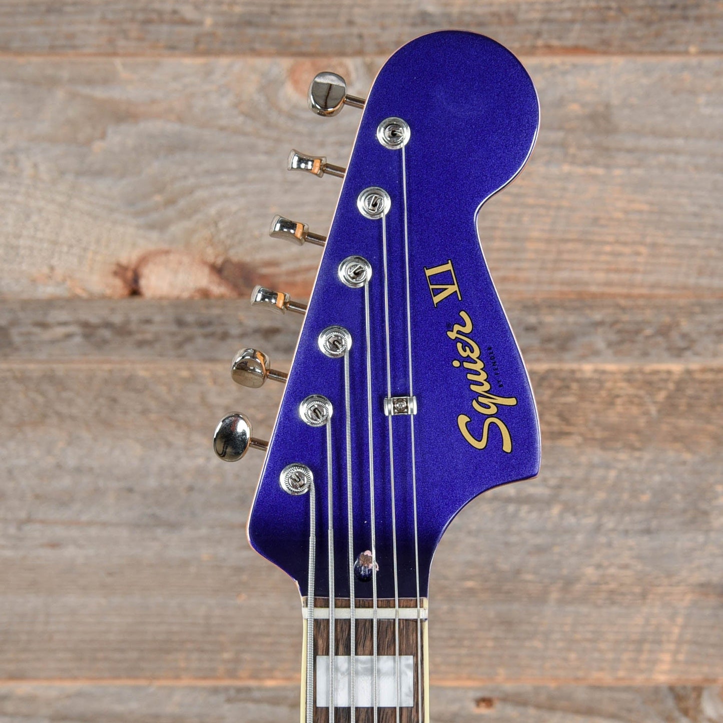 Squier Classic Vibe Bass VI Purple Metallic w/Matching Headcap Bass Guitars / 5-String or More