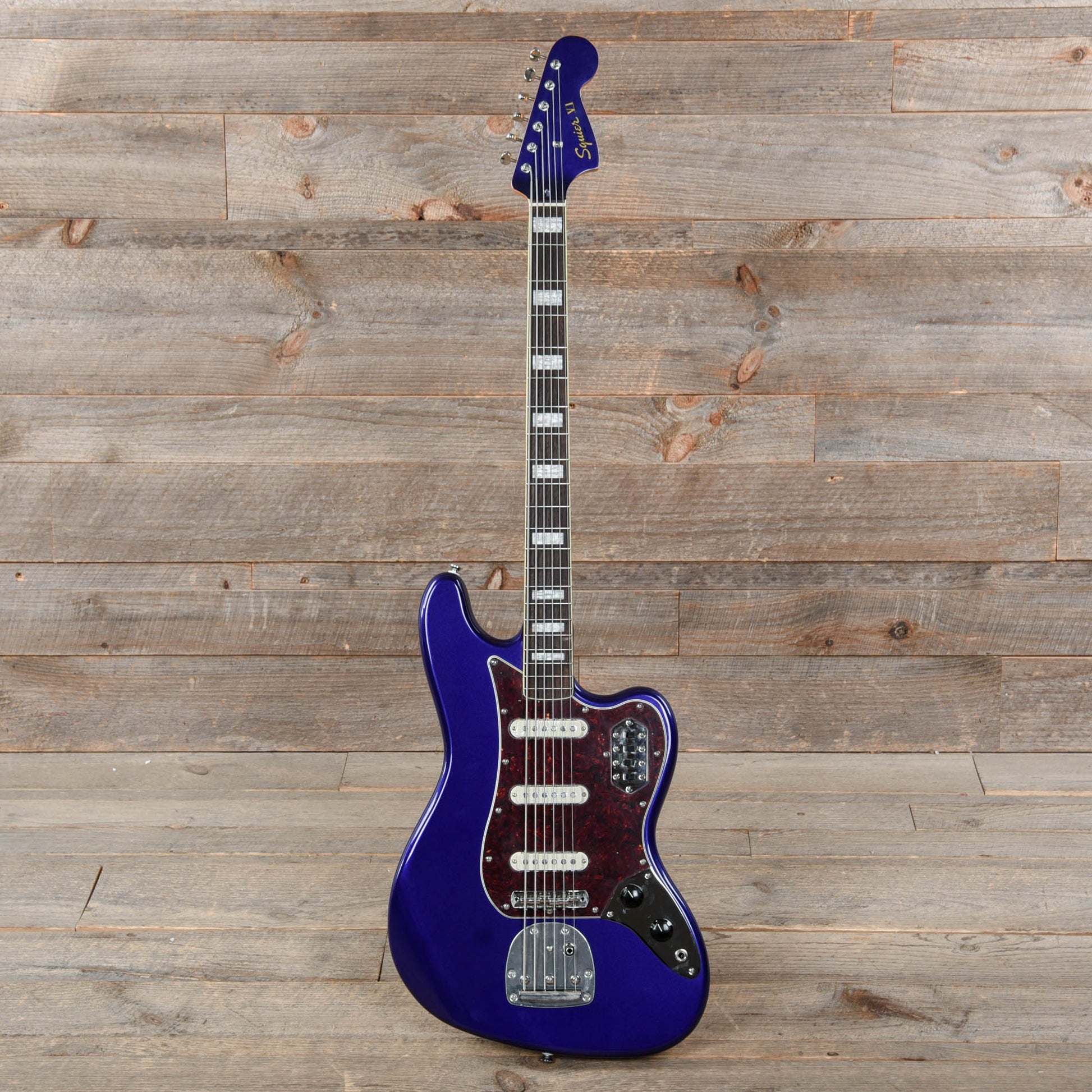 Squier Classic Vibe Bass VI Purple Metallic w/Matching Headcap Bass Guitars / 5-String or More