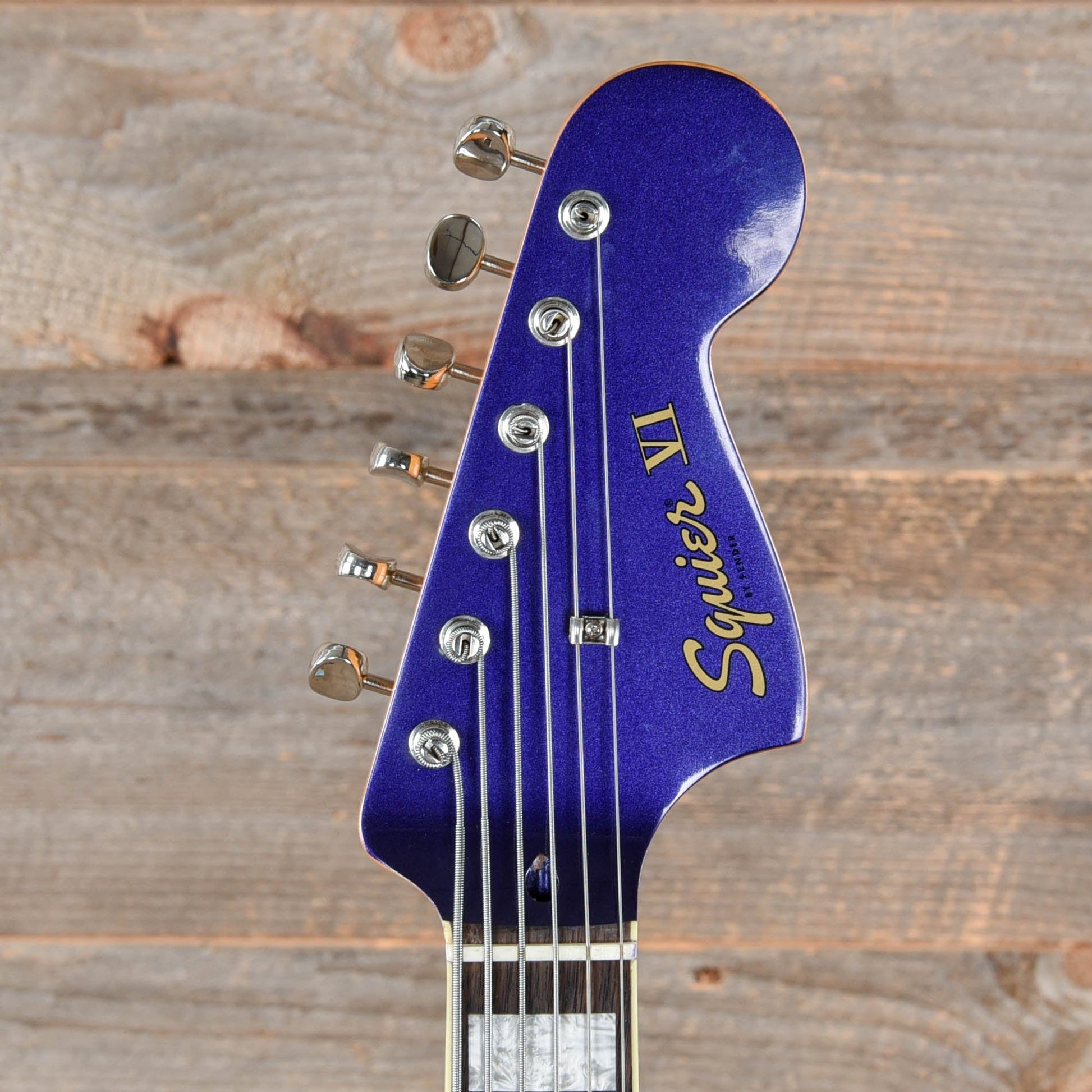 Squier Classic Vibe Bass VI Purple Metallic w/Matching Headcap Bass Guitars / 5-String or More