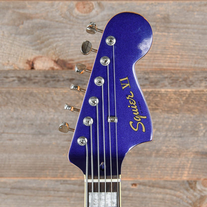 Squier Classic Vibe Bass VI Purple Metallic w/Matching Headcap Bass Guitars / 5-String or More