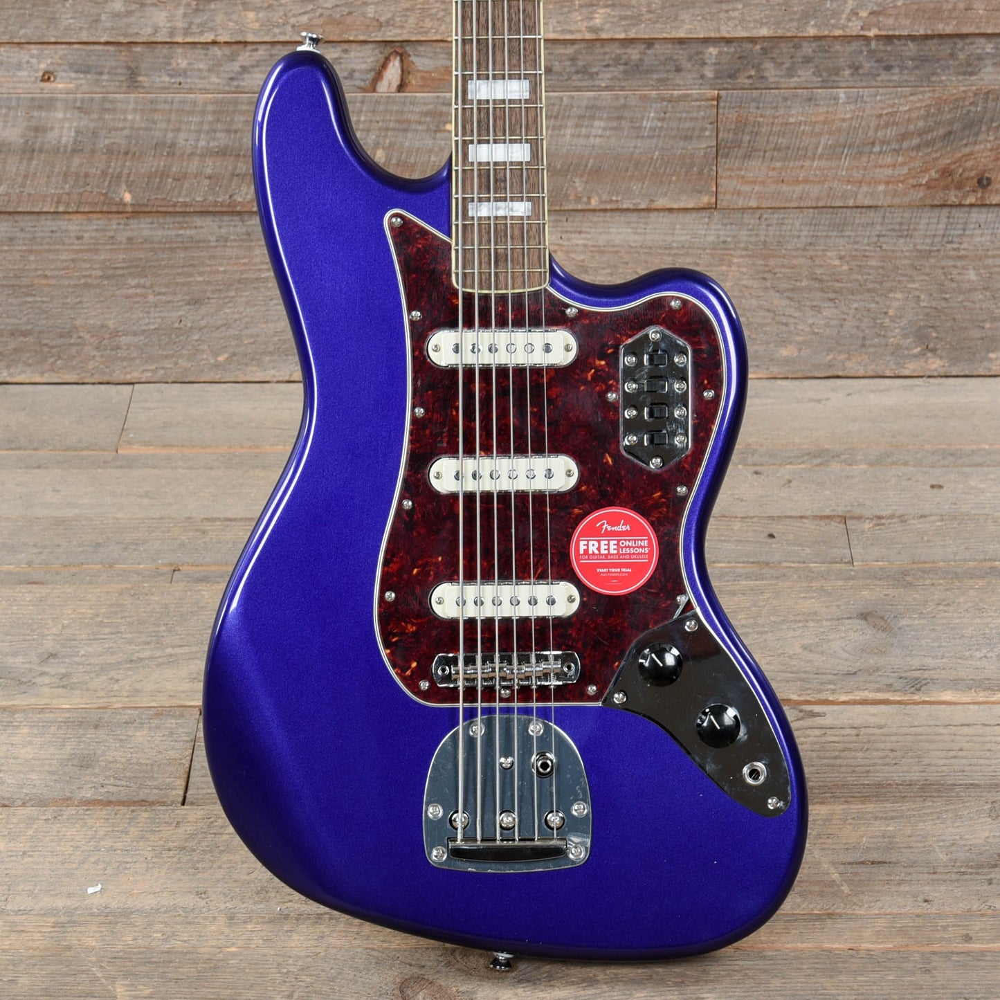 Squier Classic Vibe Bass VI Purple Metallic w/Matching Headcap Bass Guitars / 5-String or More