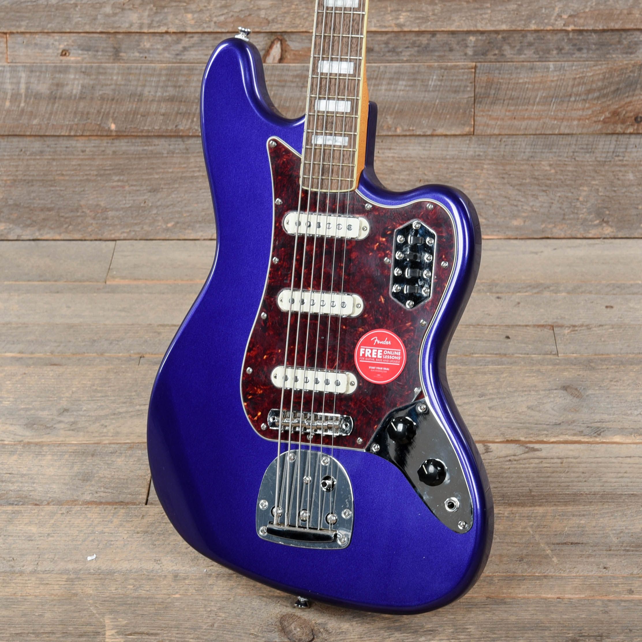 Squier Classic Vibe Bass VI Purple Metallic w/Matching Headcap Bass Guitars / 5-String or More