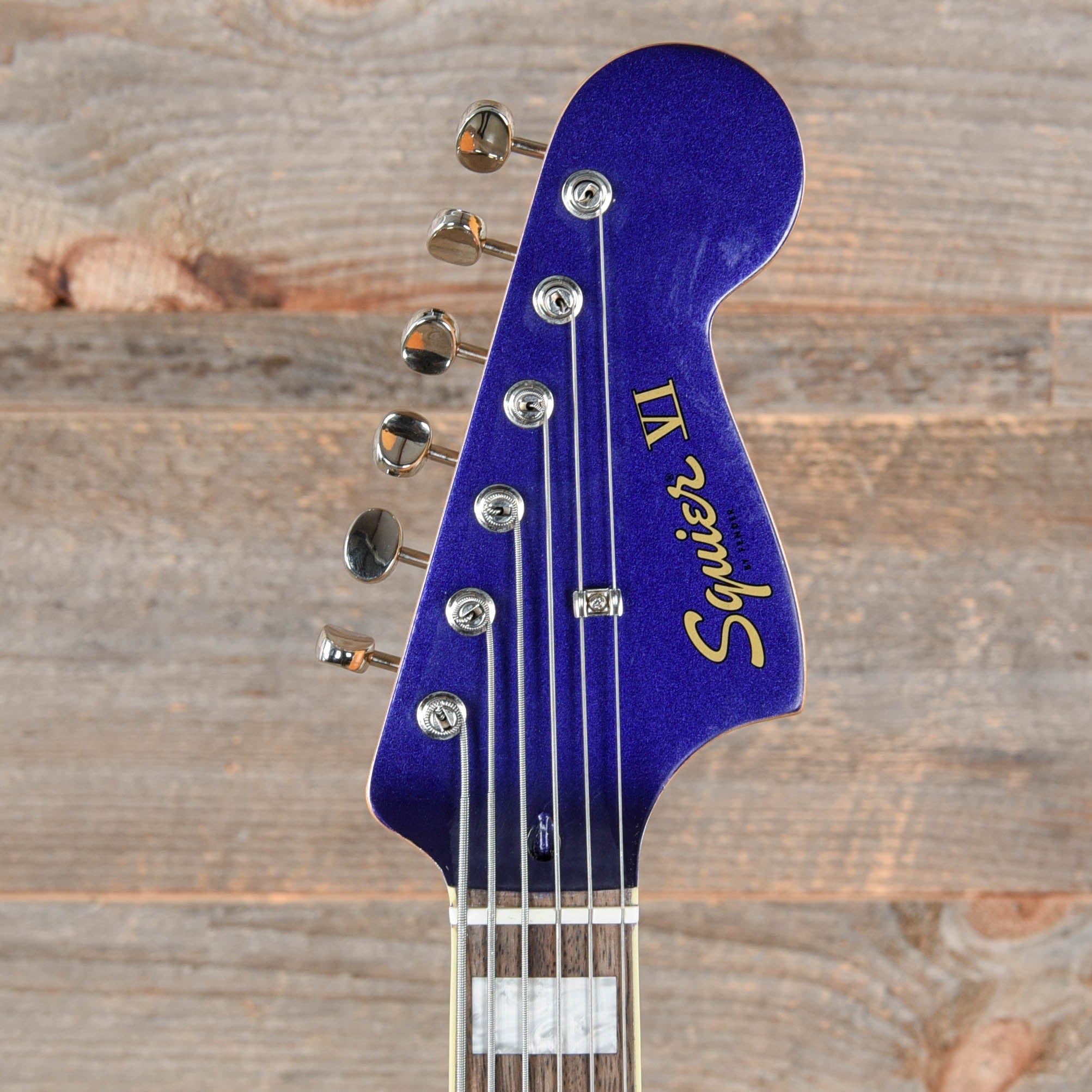 Squier Classic Vibe Bass VI Purple Metallic w/Matching Headcap Bass Guitars / 5-String or More