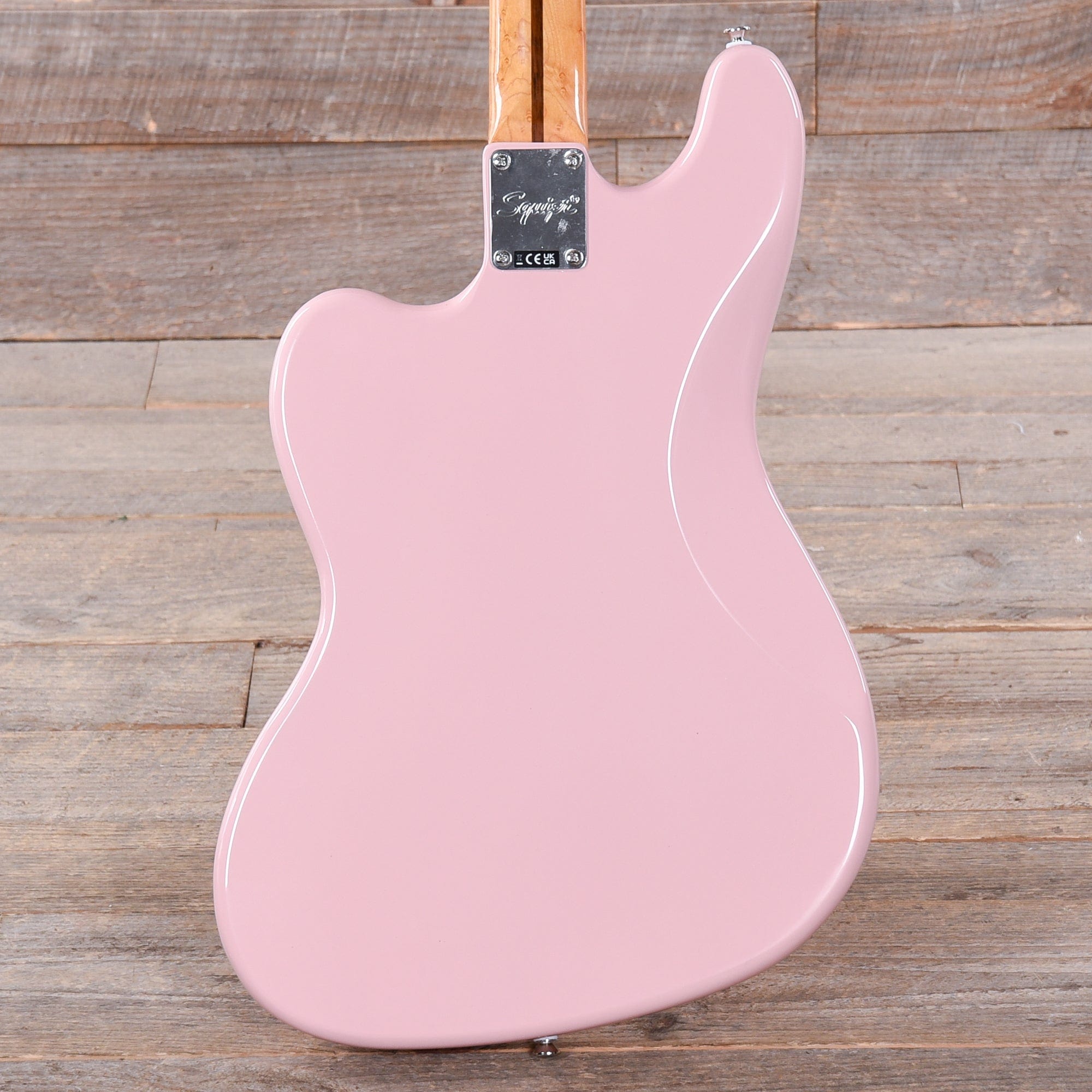 Squier Classic Vibe Bass VI Shell Pink w/Matching Headcap & 3-Ply Parchment Pickguard Bass Guitars / 5-String or More