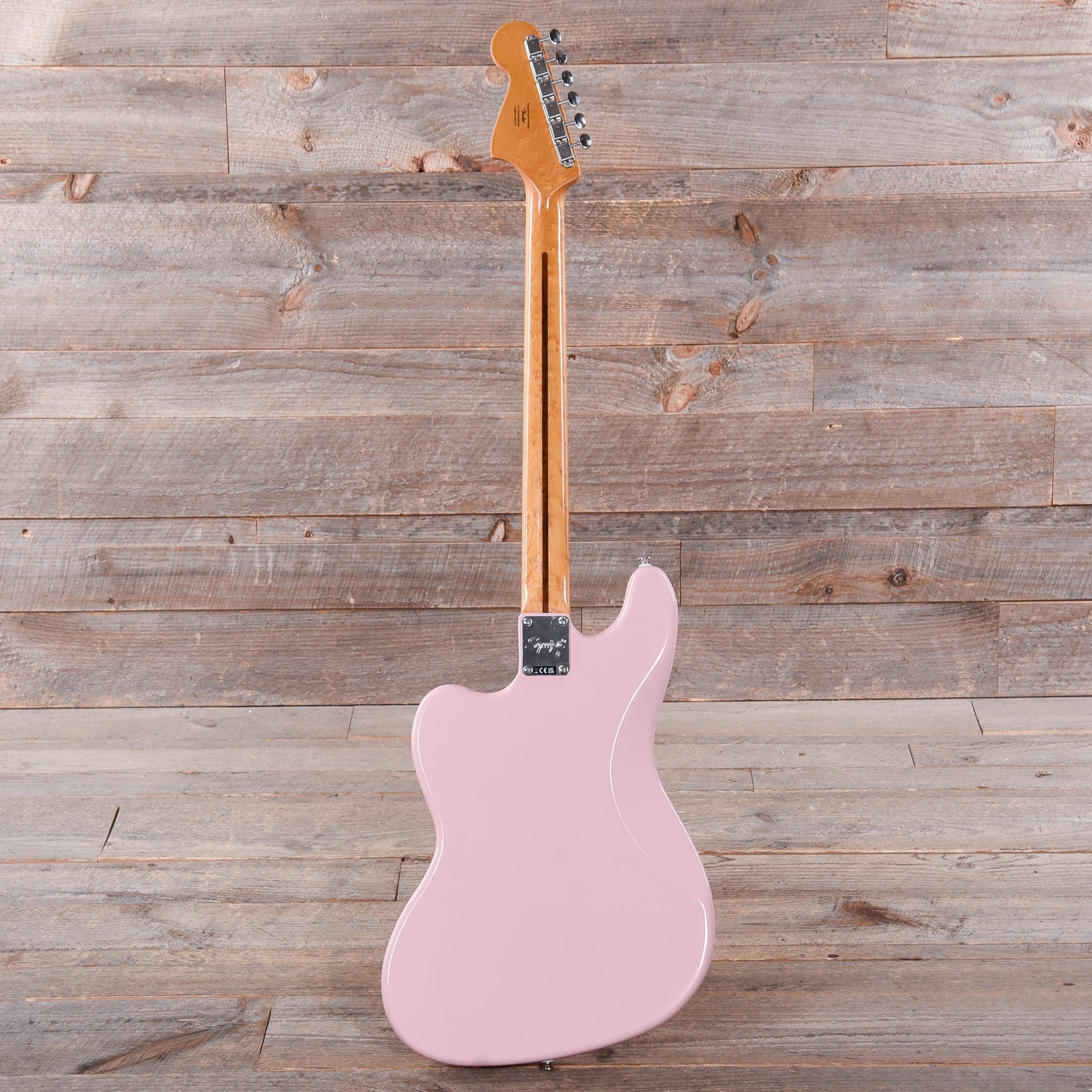 Squier Classic Vibe Bass VI Shell Pink w/Matching Headcap & 3-Ply Parchment Pickguard Bass Guitars / 5-String or More