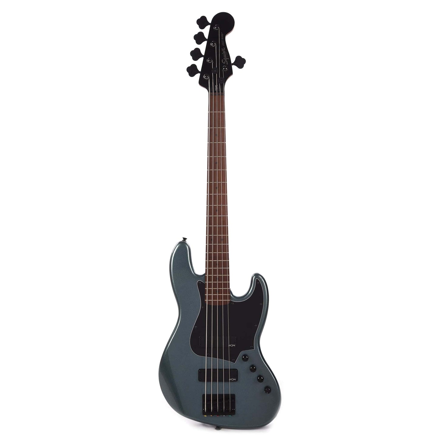 Squier Contemporary Active Jazz Bass HH V  Gunmetal Metallic w/Black Pickguard Bass Guitars / 5-String or More