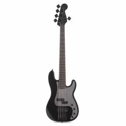Squier Contemporary Active Precision Bass PH V Black w/Silver Anodized Pickguard Bass Guitars / 5-String or More
