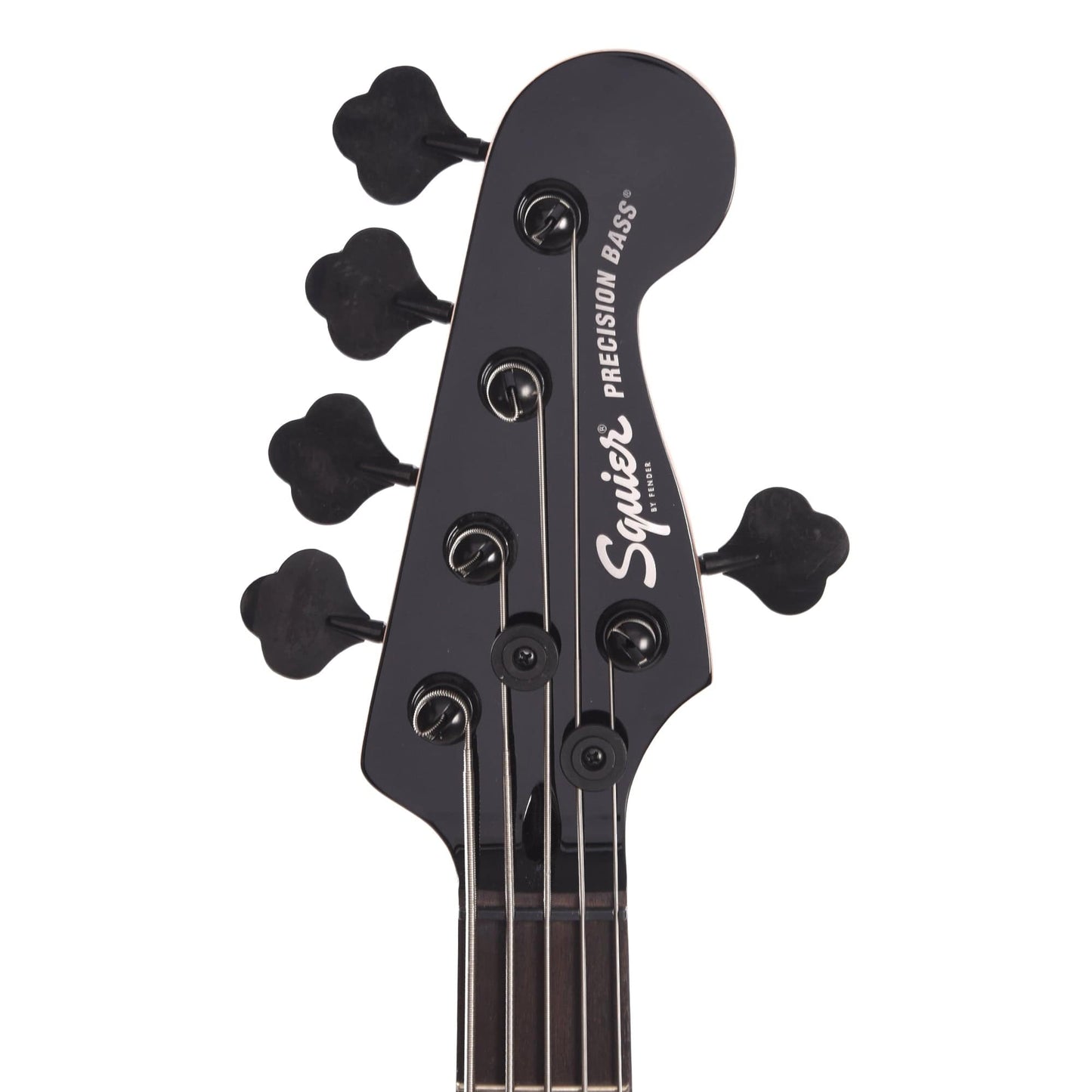 Squier Contemporary Active Precision Bass PH V Black w/Silver Anodized Pickguard Bass Guitars / 5-String or More