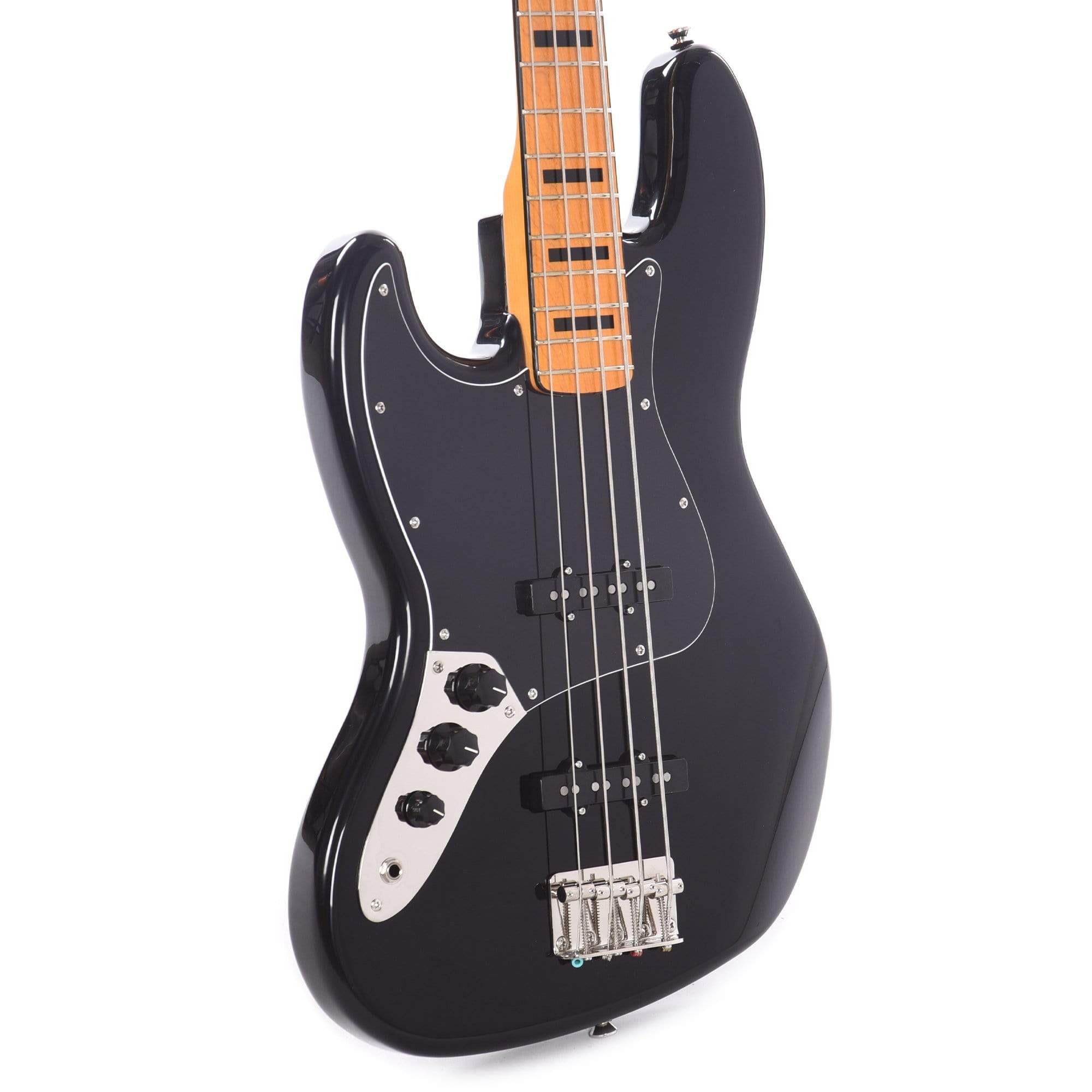 Squier Classic Vibe 70s Jazz Bass Lefty Black Bass Guitars / Left-Handed