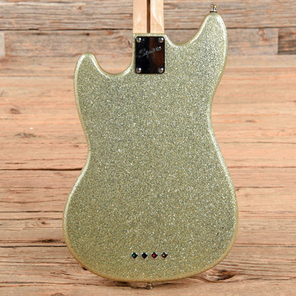 Squier Mikey Way Signature Mustang Bass Silver Sparkle 2011 Bass Guitars / Short Scale