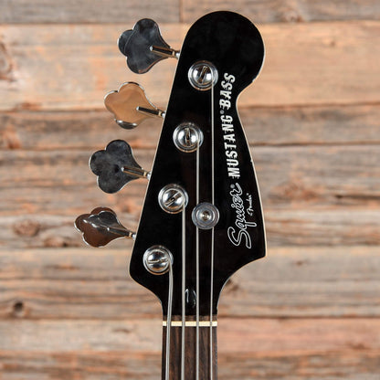 Squier Mikey Way Signature Mustang Bass Silver Sparkle 2011 Bass Guitars / Short Scale