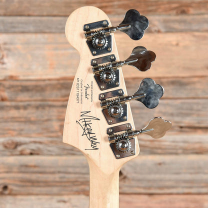 Squier Mikey Way Signature Mustang Bass Silver Sparkle 2011 Bass Guitars / Short Scale