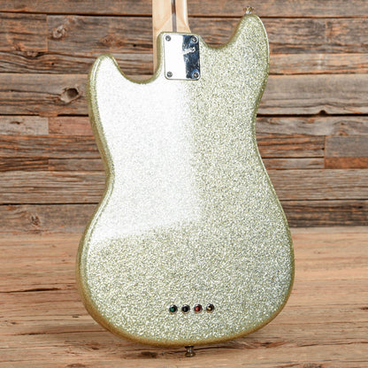 Squier Mikey Way Signature Mustang Bass Silver Sparkle 2011 Bass Guitars / Short Scale