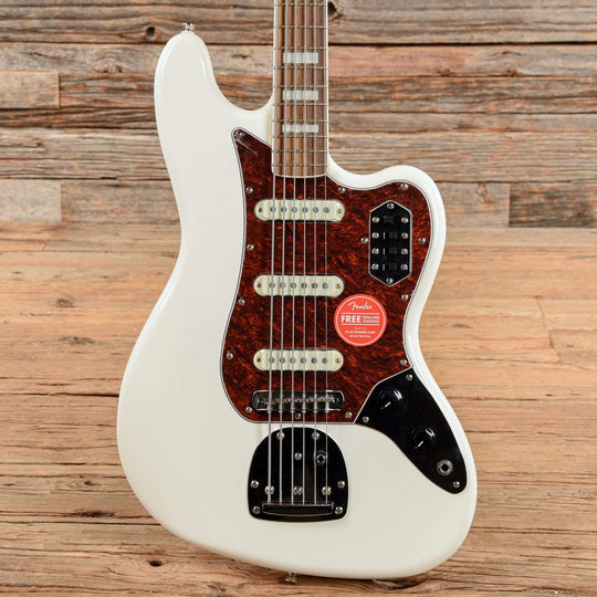 Squier Vintage Modified Bass VI Olympic White Bass Guitars / Short Scale