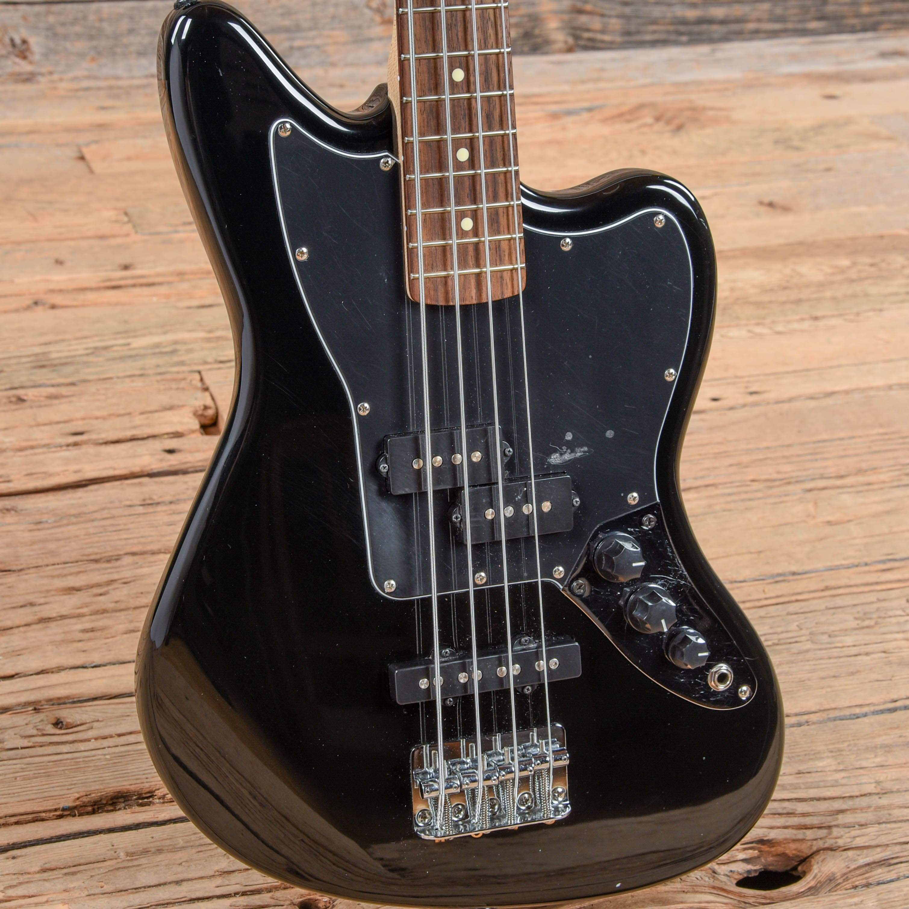 Squier Vintage Modified Jaguar Bass Special SS Black 2015 Bass Guitars / Short Scale