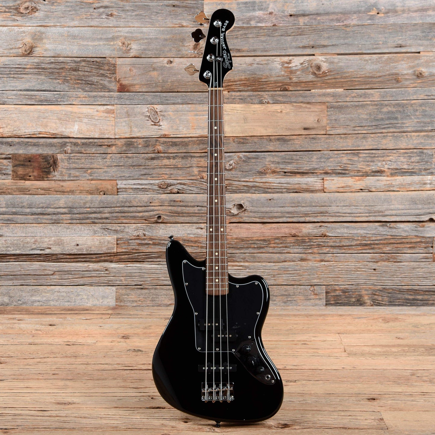 Squier Vintage Modified Jaguar Bass Special SS Black 2015 Bass Guitars / Short Scale