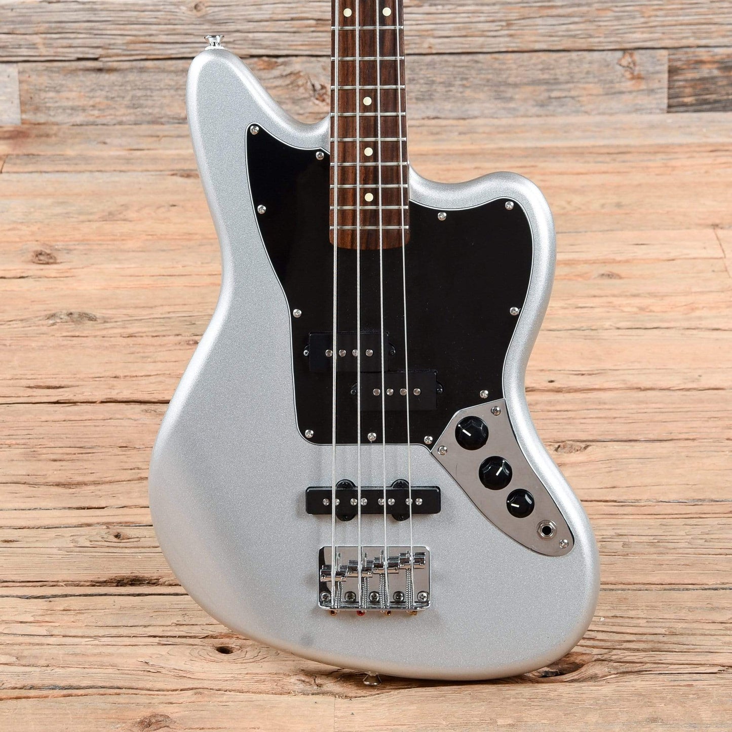 Squier Vintage Modified Jaguar Bass Special SS Silver 2017 Bass Guitars / Short Scale