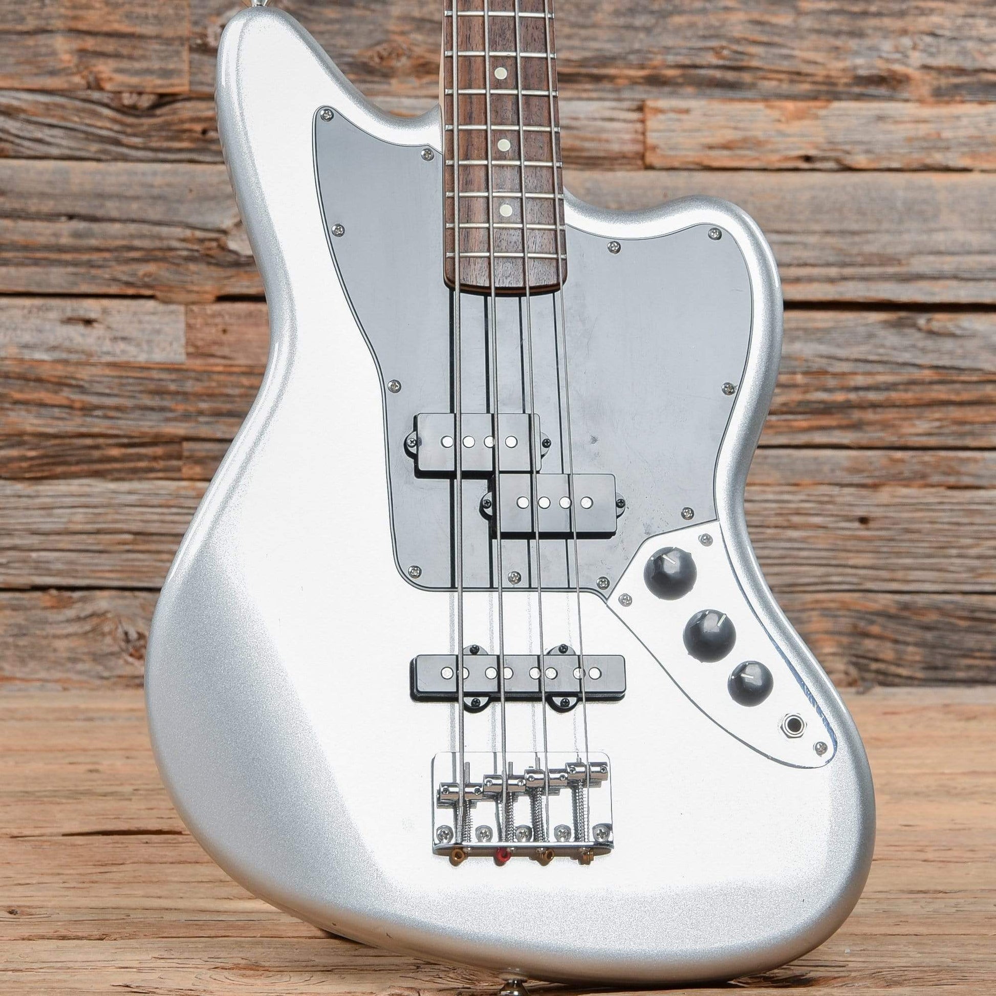 Squier Vintage Modified Jaguar Bass Special SS Silver 2017 Bass Guitars / Short Scale