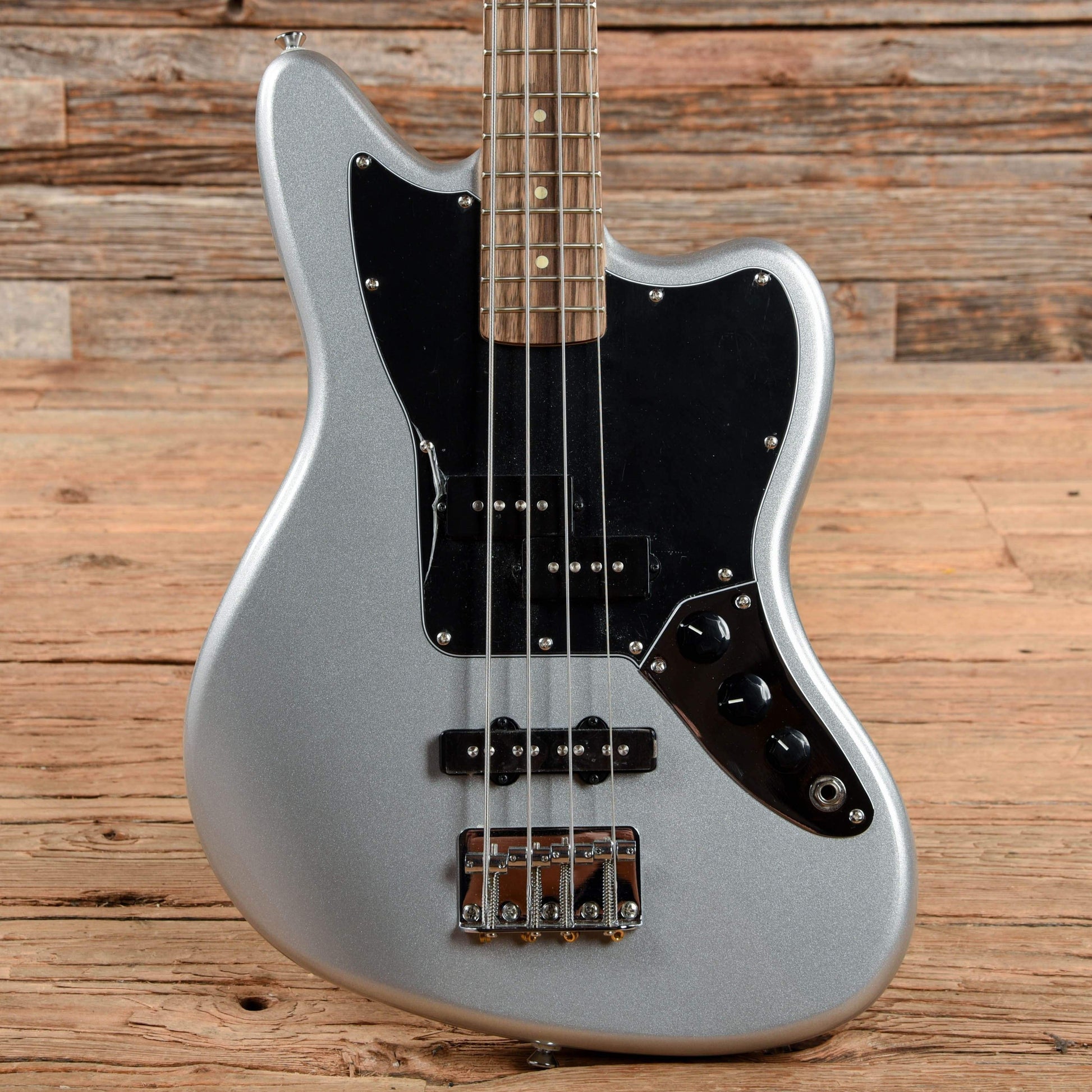 Squier Vintage Modified Jaguar Bass Special SS Silver 2018 Bass Guitars / Short Scale