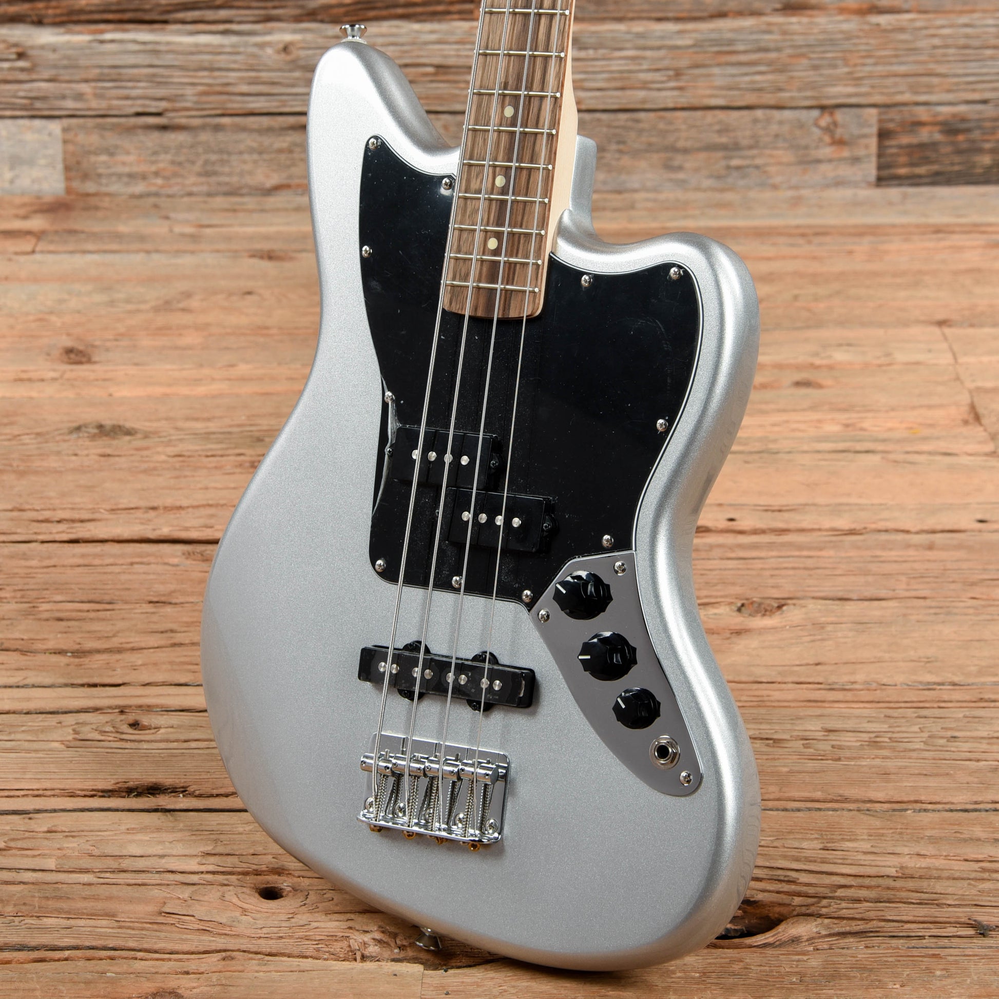 Squier Vintage Modified Jaguar Bass Special SS Silver 2018 Bass Guitars / Short Scale