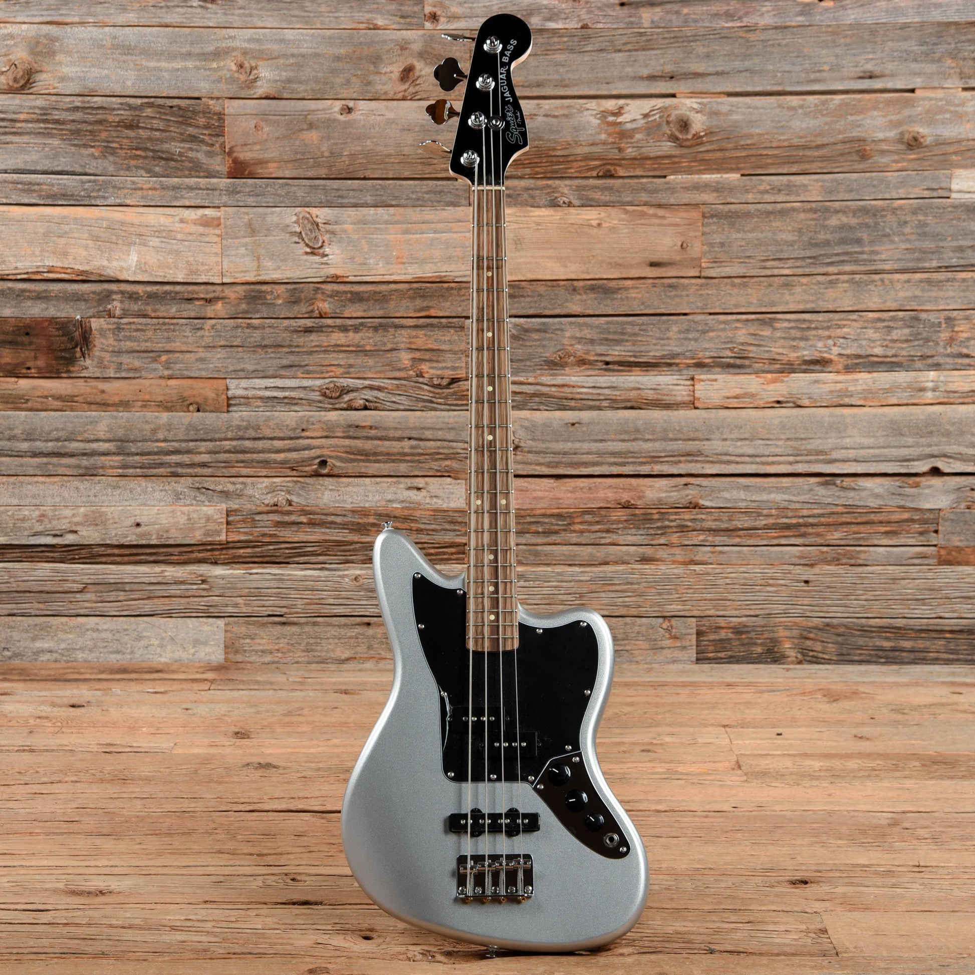 Squier Vintage Modified Jaguar Bass Special SS Silver 2018 Bass Guitars / Short Scale