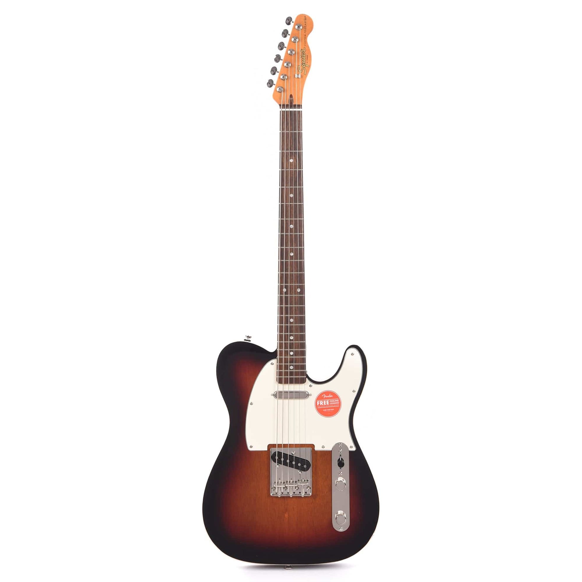 Squier Classic Vibe Baritone Custom Telecaster 3-Tone Sunburst Electric Guitars / Baritone