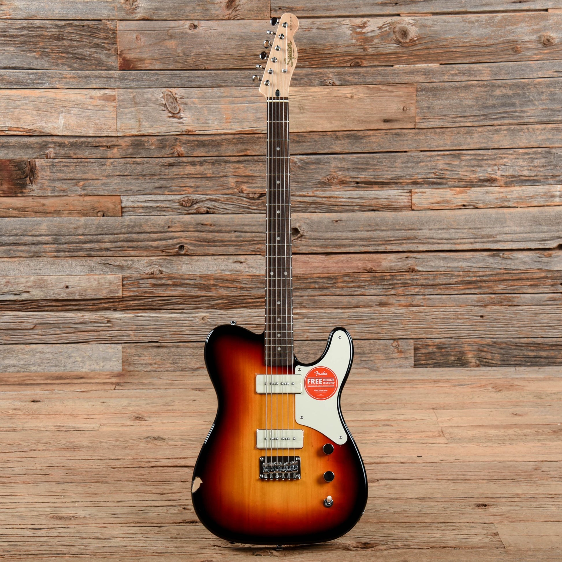 Squier Paranormal Baritone Cabronita Telecaster 3-Color Sunburst Electric Guitars / Baritone
