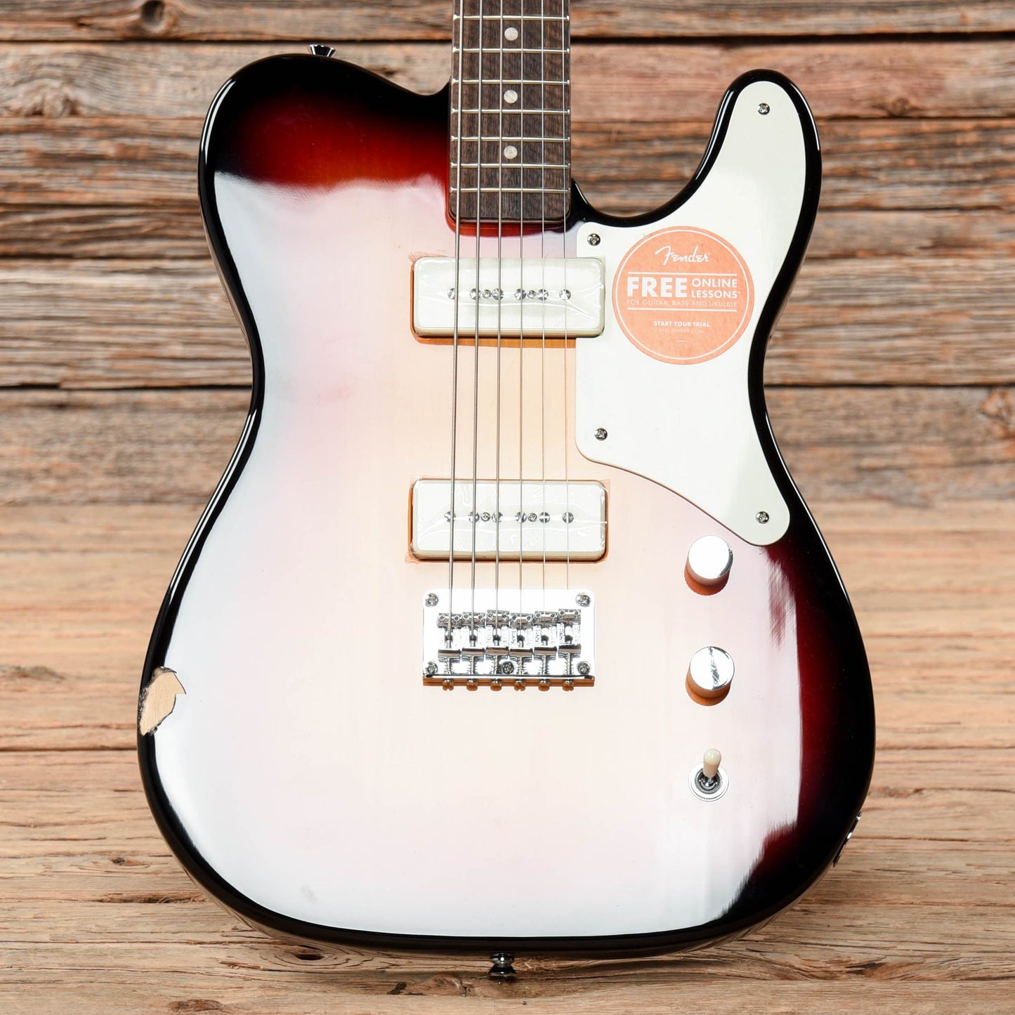Squier Paranormal Baritone Cabronita Telecaster 3-Color Sunburst Electric Guitars / Baritone