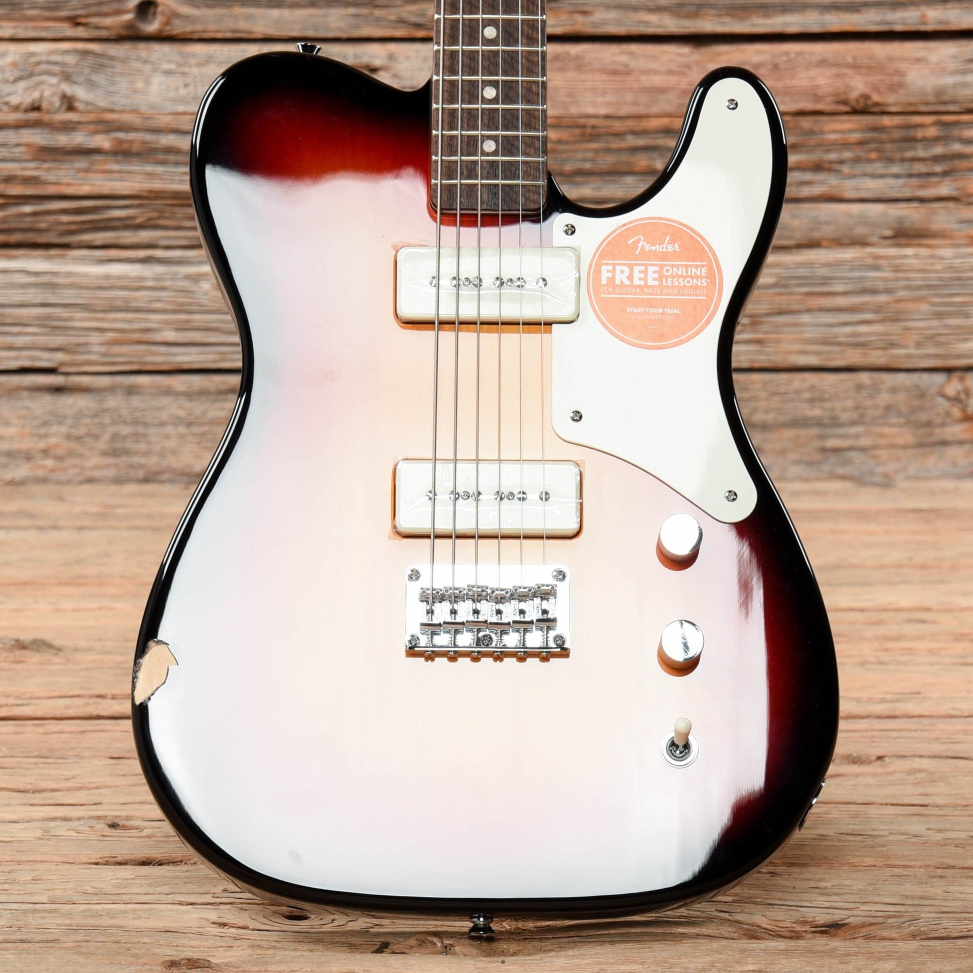 Squier Paranormal Baritone Cabronita Telecaster 3-Color Sunburst Electric Guitars / Baritone