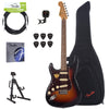 Squier Classic Vibe Stratocaster 60s 3-Color Sunburst LEFTY w/Fender Gig Bag, Stand, Cable, Tuner, Picks and Strings Electric Guitars / Left-Handed,Electric Guitars / Solid Body