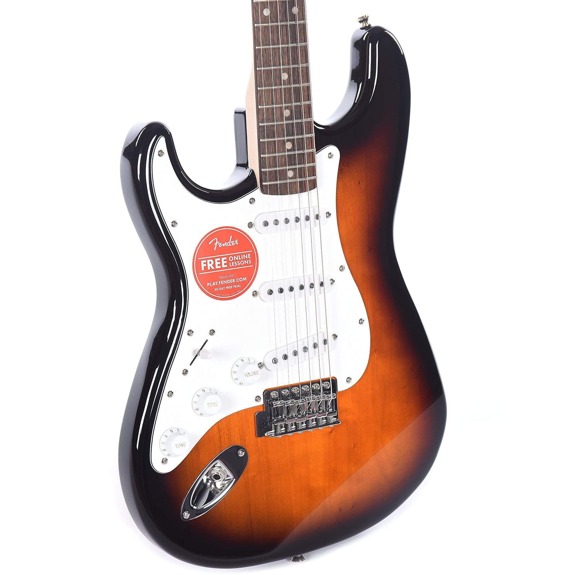 Squier Affinity Stratocaster Brown Sunburst Lefty Electric Guitars / Left-Handed