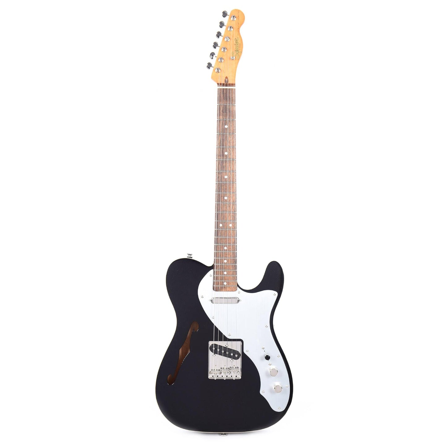 Squier Classic Vibe '60s Telecaster Thinline Black Metallic w/Silver Anodized Pickguard Electric Guitars / Semi-Hollow