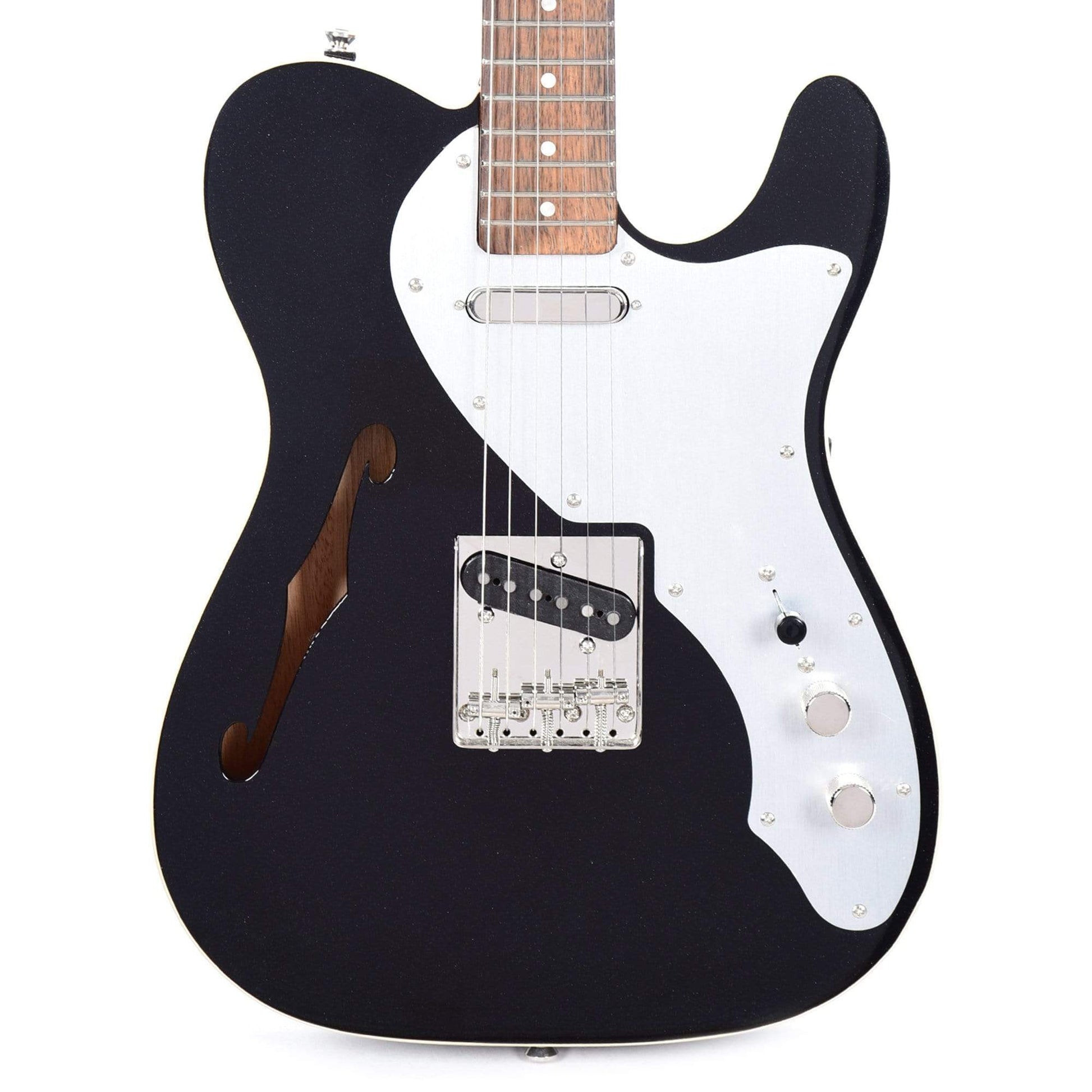 Squier Classic Vibe '60s Telecaster Thinline Black Metallic w/Silver Anodized Pickguard Electric Guitars / Semi-Hollow