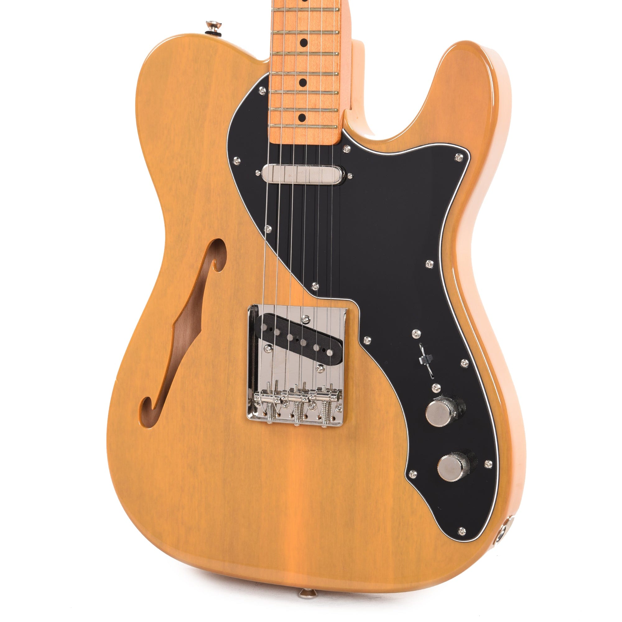 Squier Classic Vibe '60s Telecaster Thinline Butterscotch Blonde w/3-Ply Black Pickguard Electric Guitars / Semi-Hollow