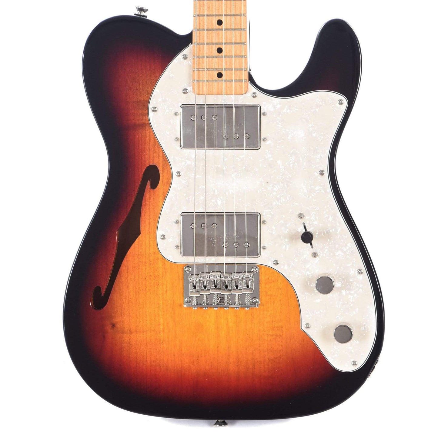 Squier Classic Vibe 70s Telecaster Thinline 3-Color Sunburst Electric Guitars / Semi-Hollow