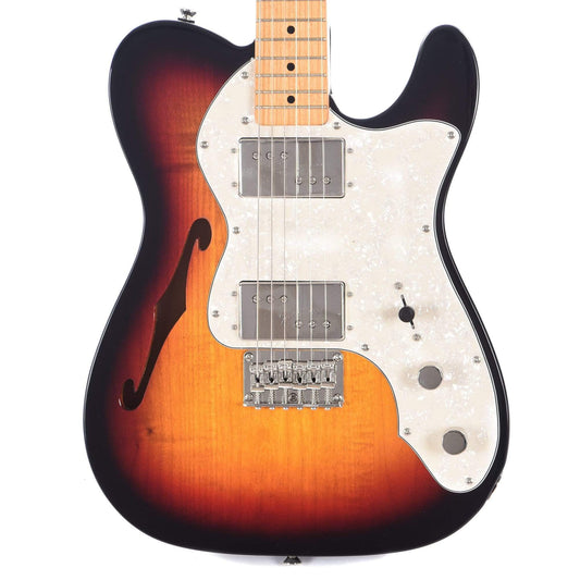 Squier Classic Vibe 70s Telecaster Thinline 3-Color Sunburst Electric Guitars / Semi-Hollow