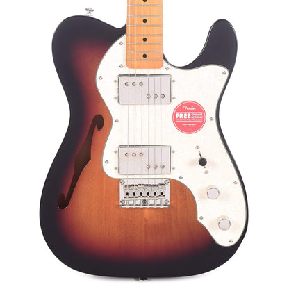 Squier Classic Vibe 70s Telecaster Thinline 3-Color Sunburst Electric Guitars / Semi-Hollow