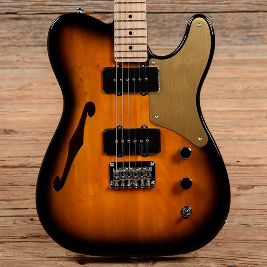 Squier Paranormal Cabronita Telecaster Thinline 2-Color Sunburst Electric Guitars / Semi-Hollow