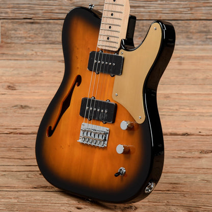 Squier Paranormal Cabronita Telecaster Thinline 2-Color Sunburst Electric Guitars / Semi-Hollow