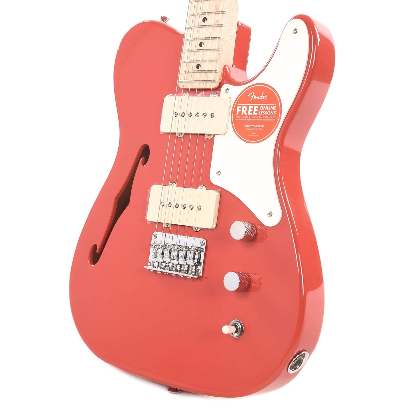 Squier Paranormal Cabronita Telecaster Thinline Fiesta Red Electric Guitars / Semi-Hollow