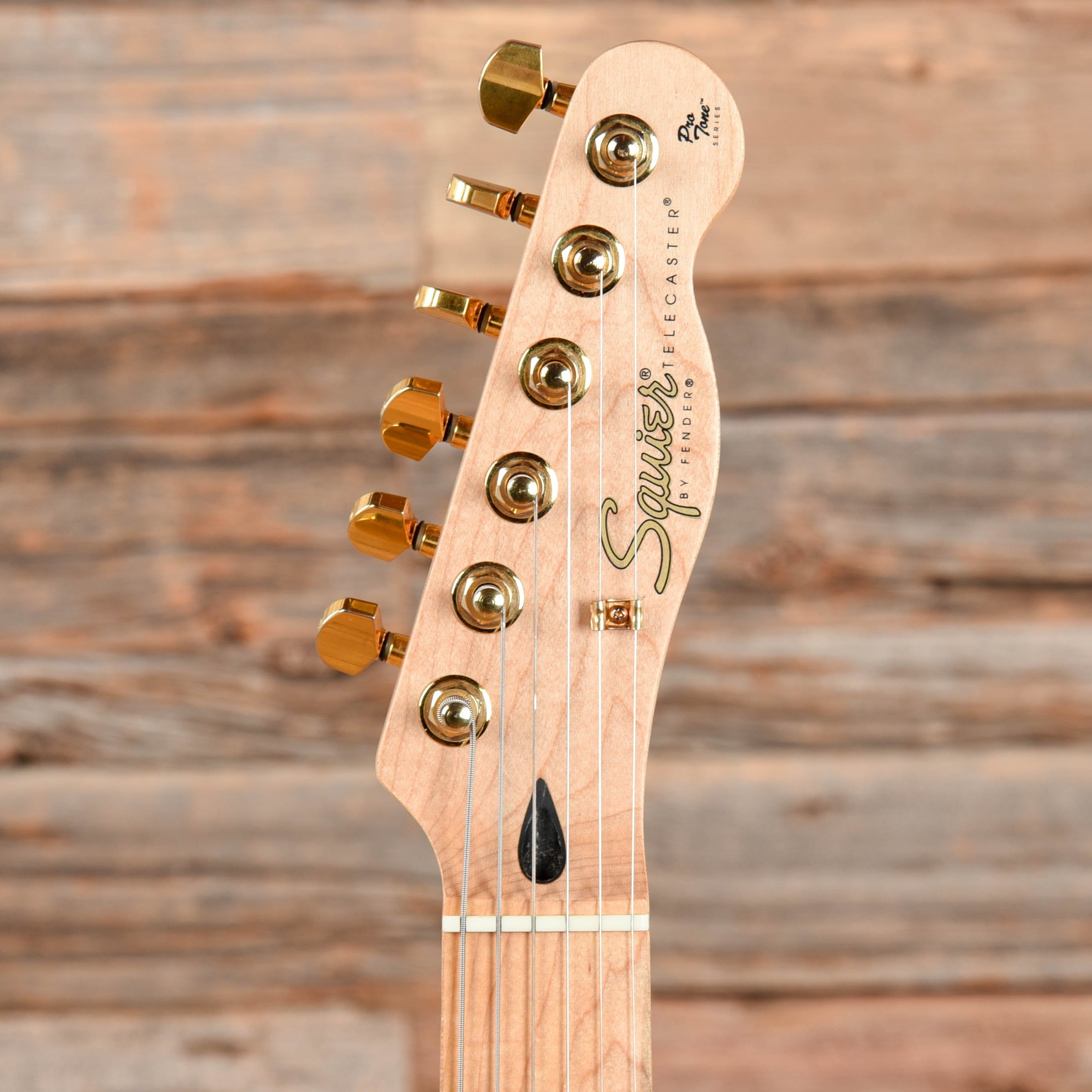 Squier Pro Tone Telecaster Thinline Crimson Red Transparent