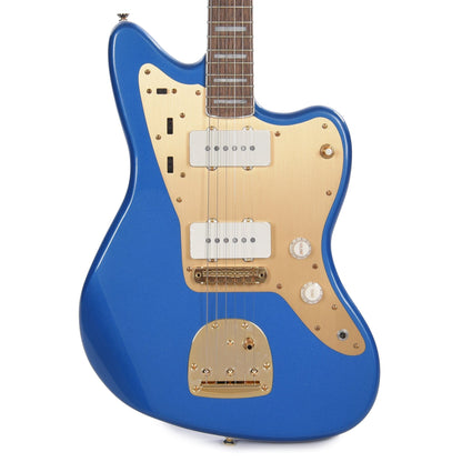 Squier 40th Anniversary Gold Edition Jazzmaster Lake Placid Blue w/Gold Anodized Pickguard Electric Guitars / Solid Body