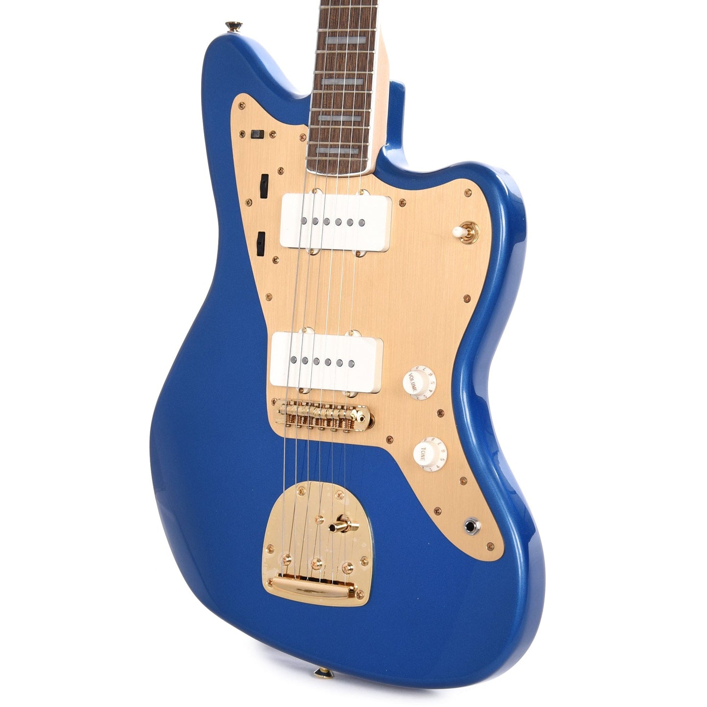 Squier 40th Anniversary Gold Edition Jazzmaster Lake Placid Blue w/Gold Anodized Pickguard Electric Guitars / Solid Body