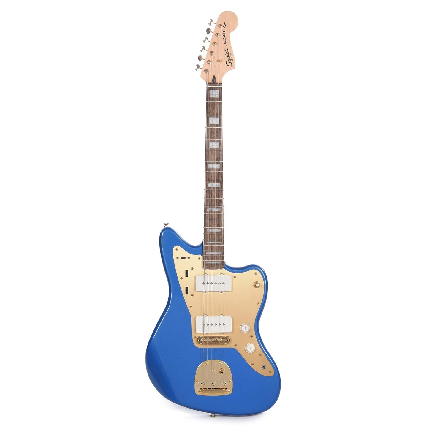 Squier 40th Anniversary Gold Edition Jazzmaster Lake Placid Blue w/Gold Anodized Pickguard Electric Guitars / Solid Body