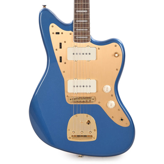 Squier 40th Anniversary Gold Edition Jazzmaster Lake Placid Blue w/Gold Anodized Pickguard Electric Guitars / Solid Body
