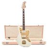 Squier 40th Anniversary Gold Edition Jazzmaster LRL Olympic White w/Gold Anodized Pickguard and Hardshell Case Jazzmaster/Jaguar Shell Pink w/Cream Interior (CME Exclusive) Electric Guitars / Solid Body